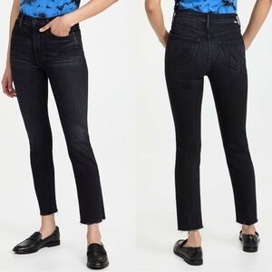 Mother High Waisted Rascal Ankle Snippet Jeans in Thunder Road Size 26